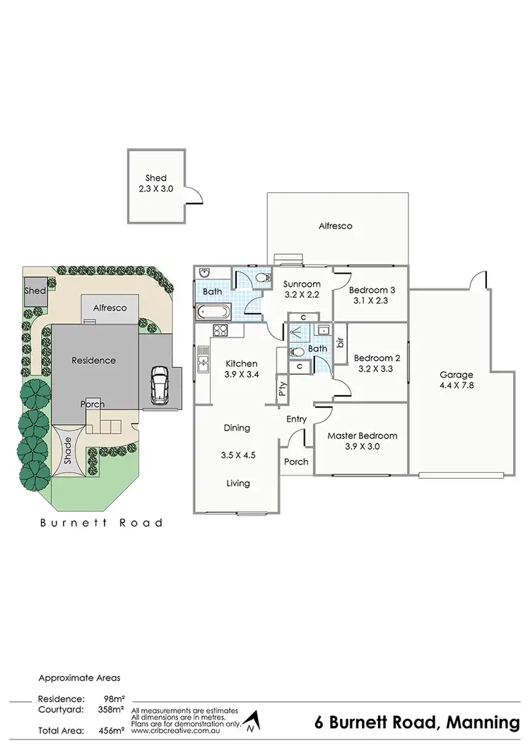 Floorplan of Homely house listing, 6 Burnett Road, Manning WA 6152