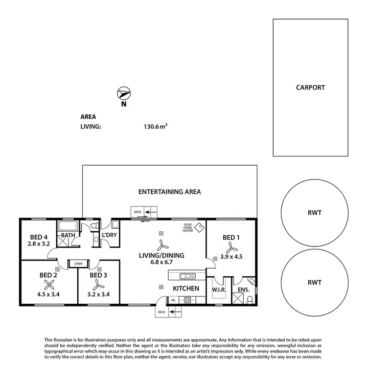 Floorplan of Homely house listing, 1266 Bull Creek Road, Ashbourne SA 5157