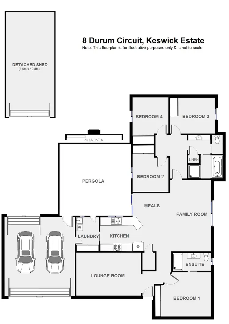 Floorplan of Homely house listing, 8 Durum Circuit, Dubbo NSW 2830