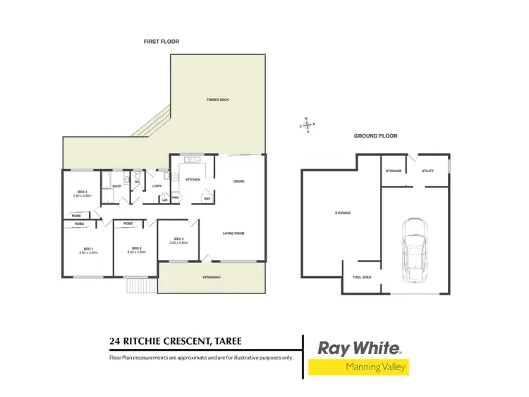 Floorplan of Homely house listing, 24 Ritchie Crescent, Taree NSW 2430