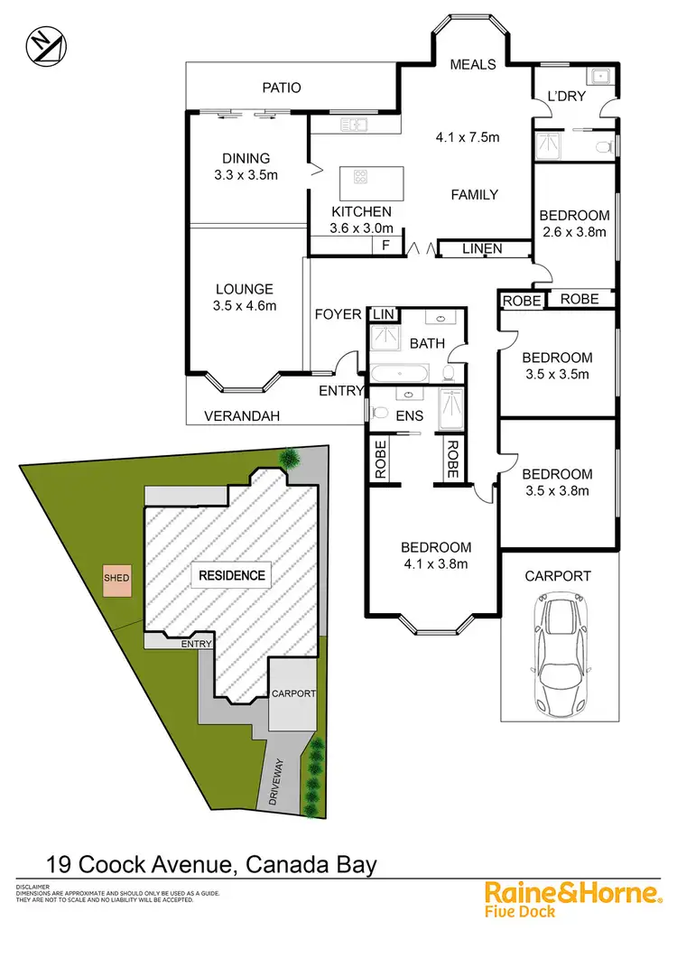 Floorplan of Homely house listing, 19 COOK AVENUE, Canada Bay NSW 2046