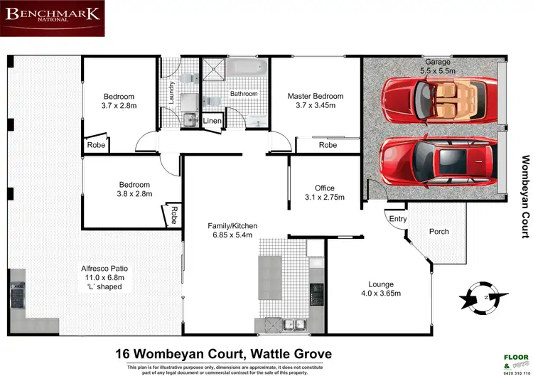 Floorplan of Homely house listing, 16 Wombeyan Court, Wattle Grove NSW 2173