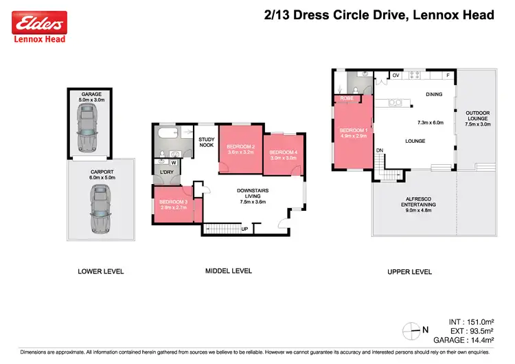 Floorplan of Homely semi-detached listing, 2/13 Dress Circle Drive, Lennox Head NSW 2478