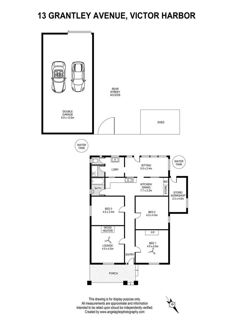 Floorplan of Homely house listing, 13 GRANTLEY AVENUE, Victor Harbor SA 5211