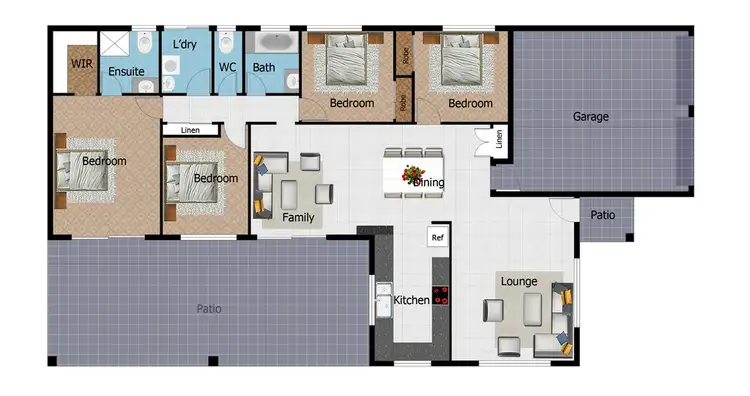 Floorplan of Homely house listing, 60 Blue Mountain Drive, Bluewater Park QLD 4818