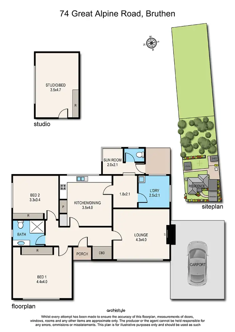 Floorplan of Homely house listing, 74 Great Alpine Road, Bruthen VIC 3885