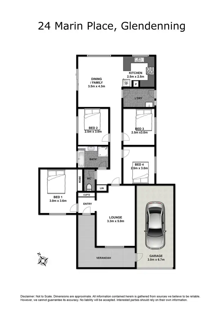 Floorplan of Homely house listing, 24 Marin Place, Glendenning NSW 2761