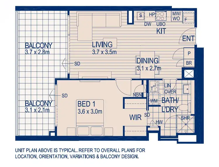 Floorplan of Homely apartment listing, 11/1 Harper Terrace, South Perth WA 6151