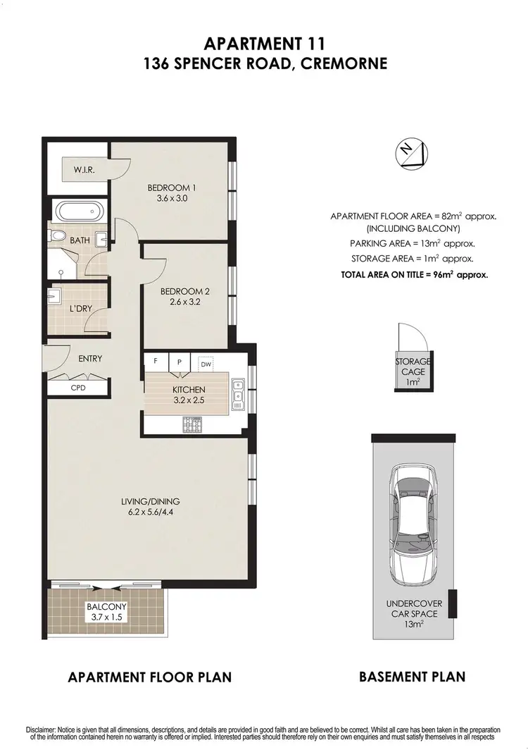 Floorplan of Homely apartment listing, 11/136 Spencer Road, Cremorne NSW 2090