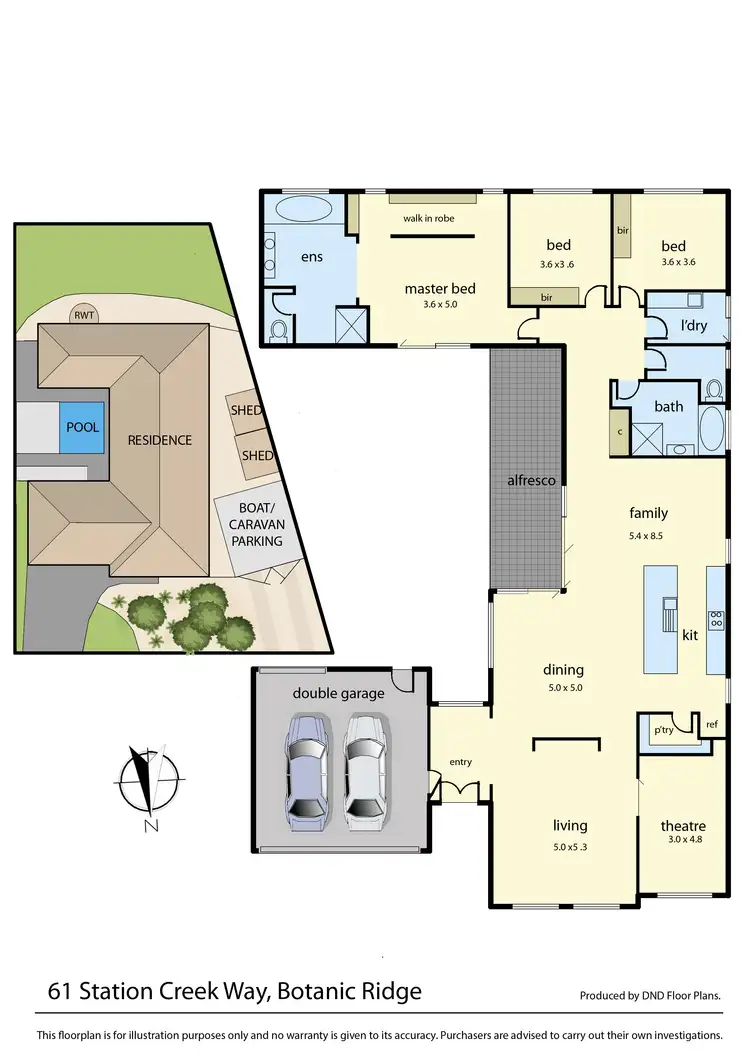 Floorplan of Homely house listing, 61 Station Creek Way, Botanic Ridge VIC 3977