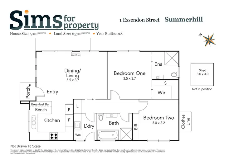 Floorplan of Homely house listing, 1 Essendon Street, Summerhill TAS 7250