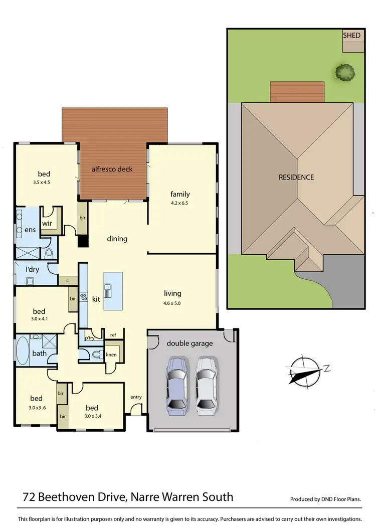 Floorplan of Homely house listing, 72 Beethoven Drive, Narre Warren South VIC 3805