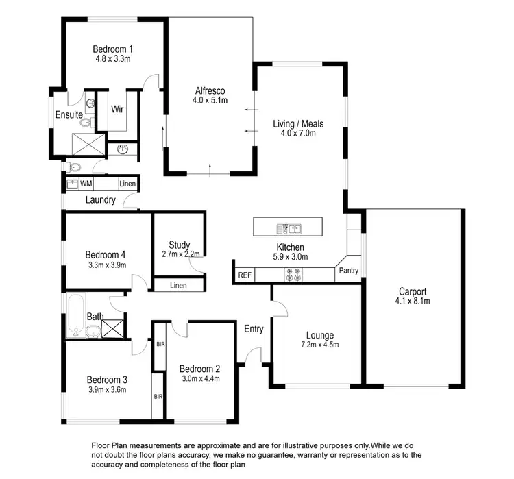 Floorplan of Homely house listing, 8 Ellis Street, Mount Gambier SA 5290