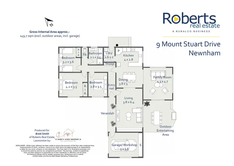 Floorplan of Homely house listing, 9 Mount Stuart Drive, Newnham TAS 7248