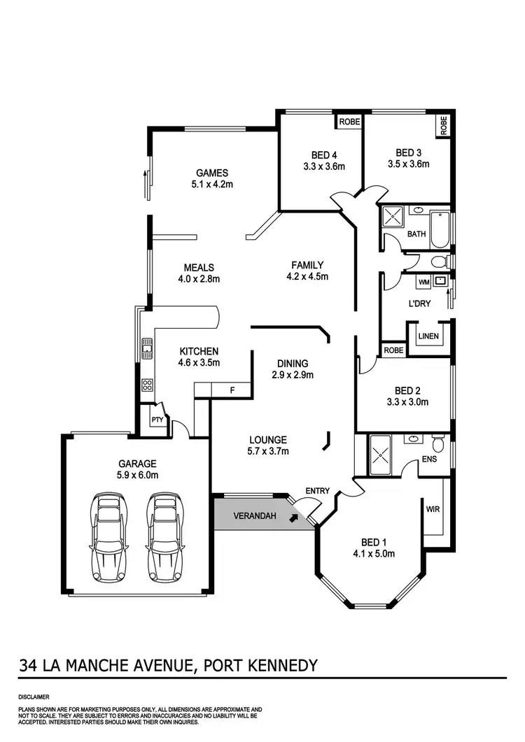 Floorplan of Homely house listing, 34 La Manche Avenue, Port Kennedy WA 6172