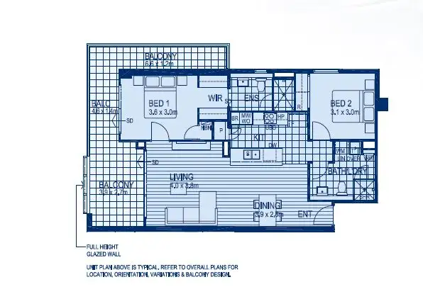 Floorplan of Homely apartment listing, 80/1 Harper Terrace, South Perth WA 6151