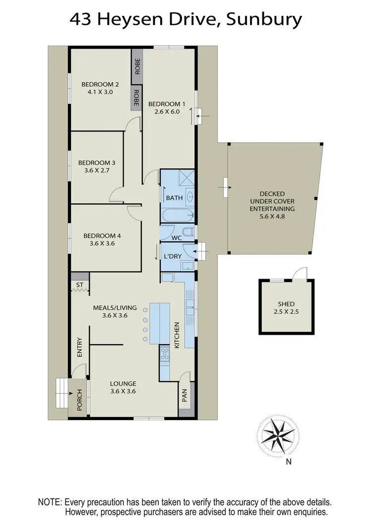 Floorplan of Homely house listing, 43 Heysen Drive, Sunbury VIC 3429