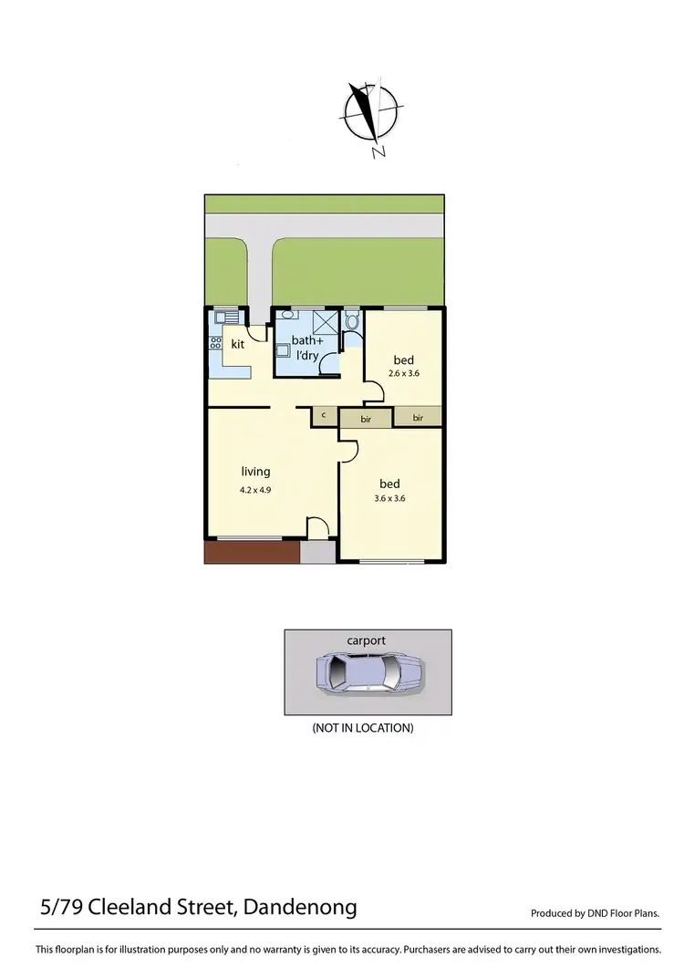 Floorplan of Homely unit listing, 5/79 Cleeland Street, Dandenong VIC 3175