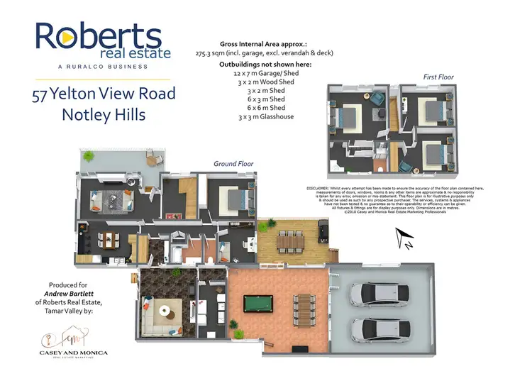 Floorplan of Homely house listing, 57 Yelton View Road, Notley Hills TAS 7275
