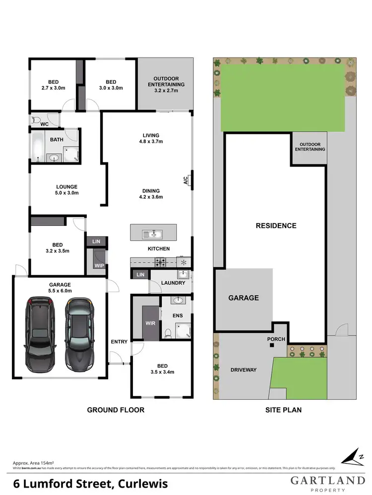 Floorplan of Homely house listing, 6 Lumford Street, Curlewis VIC 3222