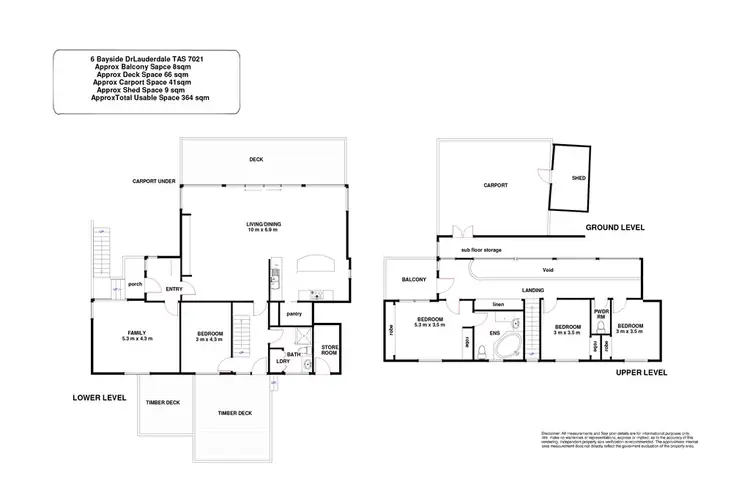 Floorplan of Homely house listing, 6 Bayside Drive, Lauderdale TAS 7021