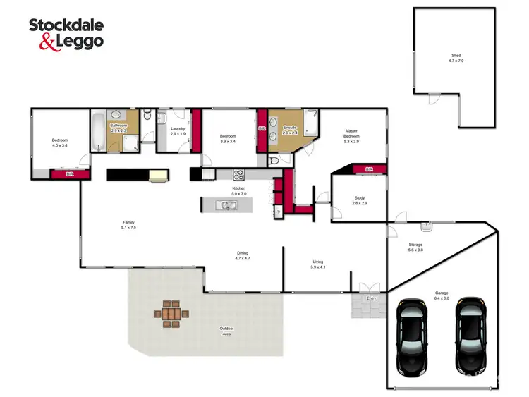 Floorplan of Homely house listing, 7 Avon Close, Traralgon VIC 3844