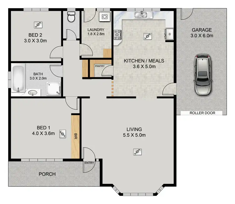 Floorplan of Homely unit listing, 2/10 Bakers Road, Marleston SA 5033