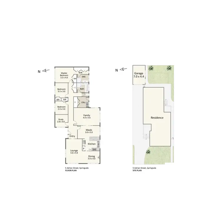 Floorplan of Homely house listing, 5 Adrian Street, Springvale VIC 3171