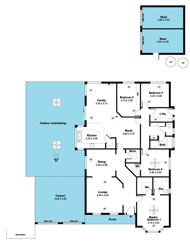 Floorplan of Homely house listing, 40 Montague Drive, Sheidow Park SA 5158