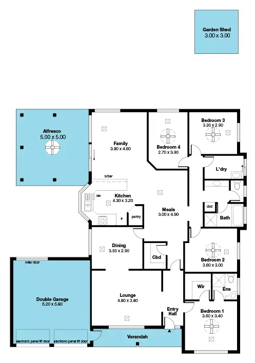 Floorplan of Homely house listing, 59 Chardonnay Boulevard, Reynella SA 5161