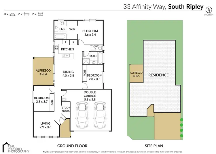 Floorplan of Homely house listing, 33 Affinity Way, South Ripley QLD 4306