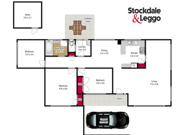 Floorplan of Homely house listing, 74 Stockdale Road, Traralgon VIC 3844