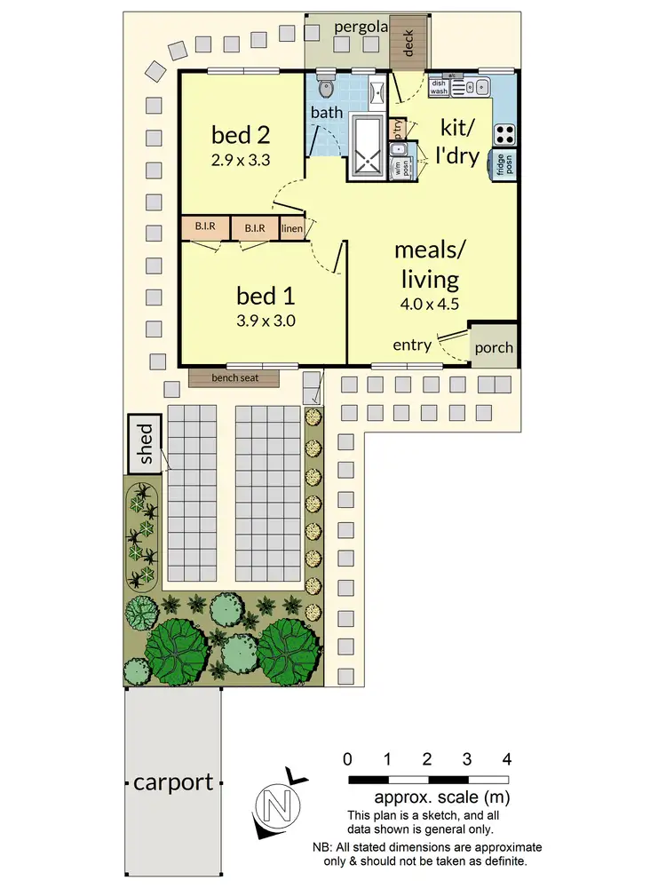 Floorplan of Homely unit listing, 1/34 Bondi Road, Bonbeach VIC 3196