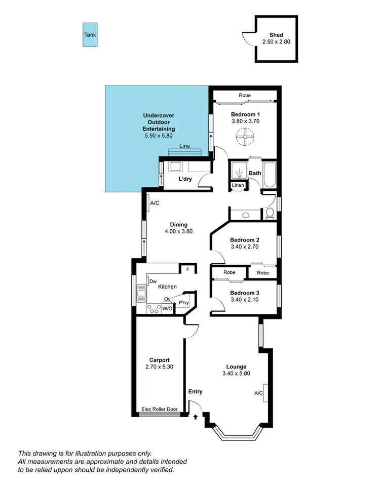Floorplan of Homely house listing, 1/28 Knox Drive, Woodcroft SA 5162