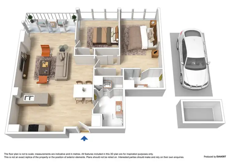 Floorplan of Homely apartment listing, 193/183 City Road, Southbank VIC 3006