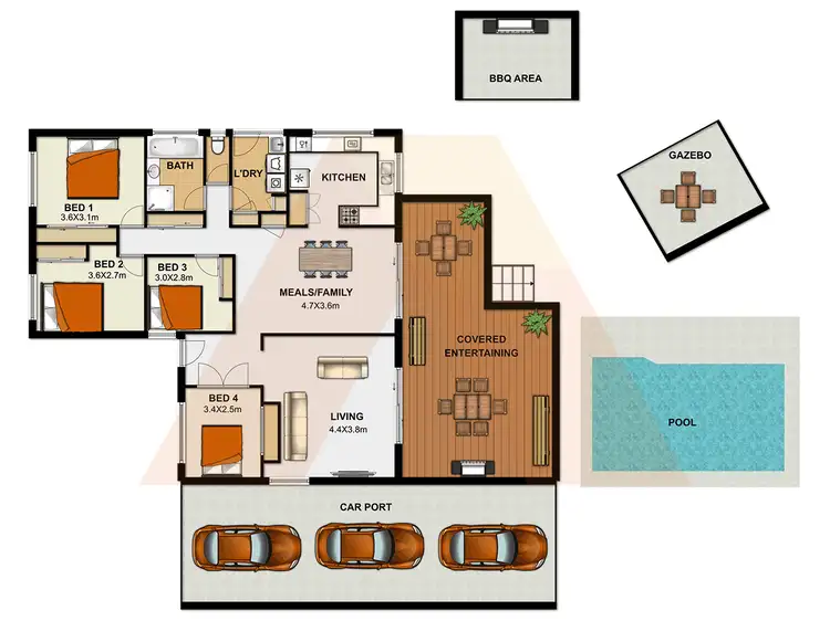 Floorplan of Homely house listing, 13 Kraatz Avenue, Loganlea QLD 4131