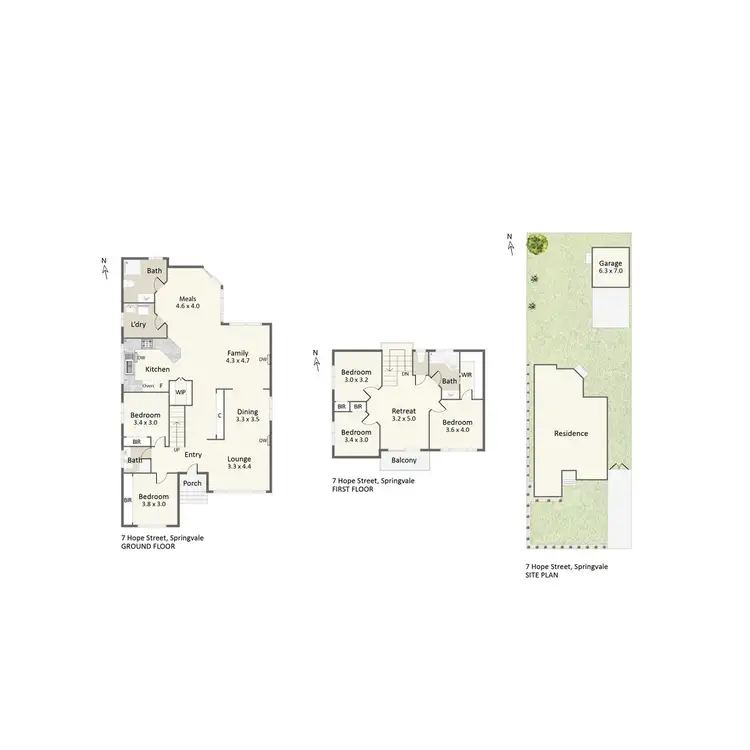 Floorplan of Homely house listing, 7 Hope Street, Springvale VIC 3171