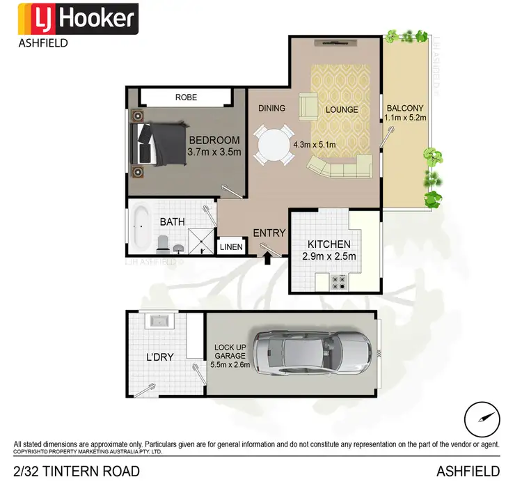 Floorplan of Homely apartment listing, 2/32 Tintern Road, Ashfield NSW 2131