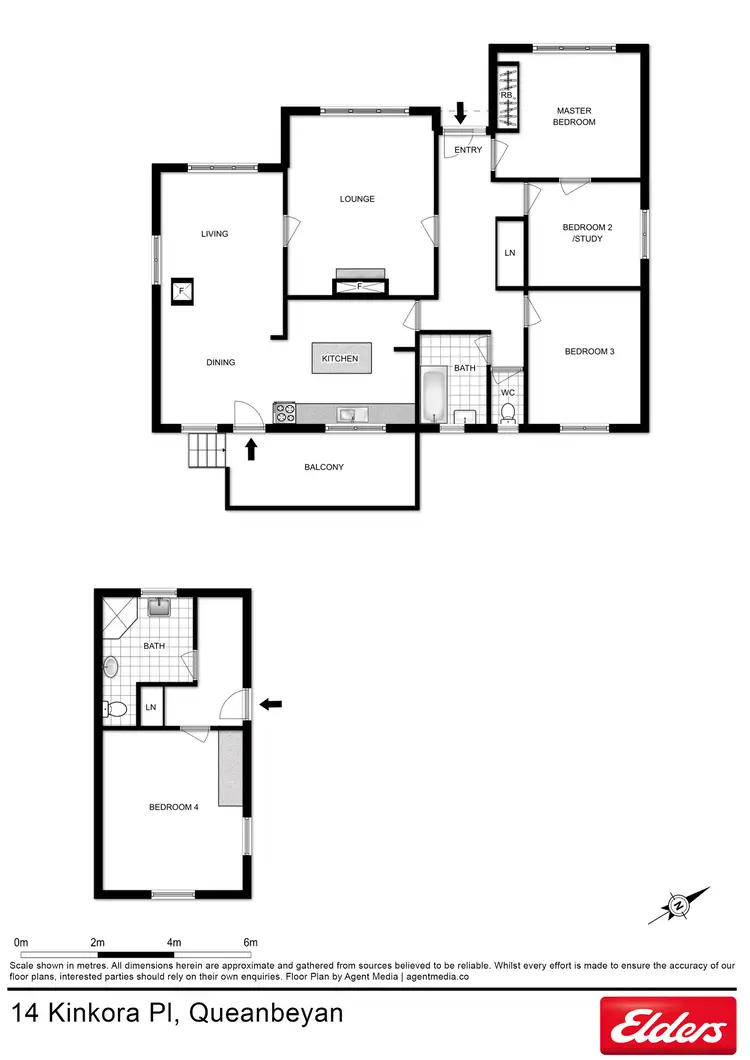 Floorplan of Homely house listing, 14 Kinkora Place, Crestwood NSW 2620