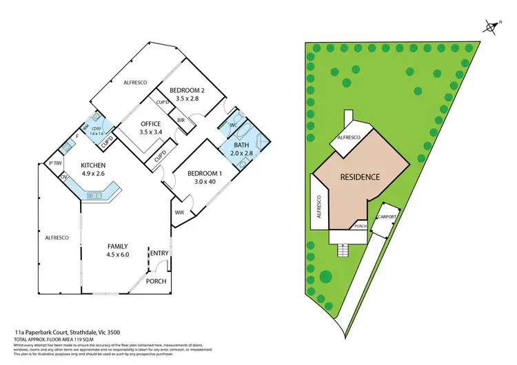Floorplan of Homely house listing, 11a Paperbark Court, Strathdale VIC 3550