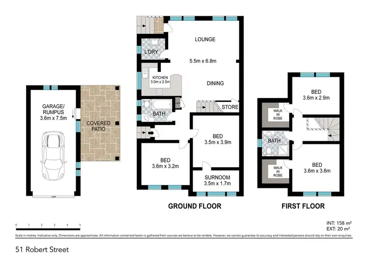 Floorplan of Homely semi-detached listing, 51 Robert Street, Willoughby NSW 2068