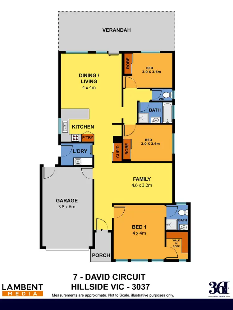 Floorplan of Homely house listing, 7 David Circuit, Hillside VIC 3037