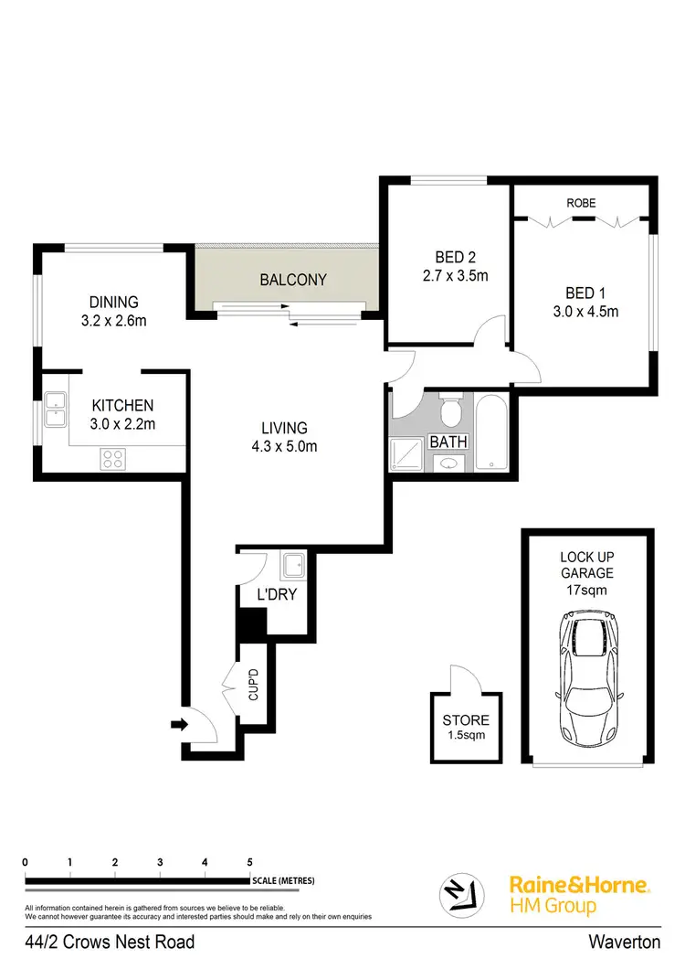 Floorplan of Homely apartment listing, 44/2 Crows Nest Road, Waverton NSW 2060