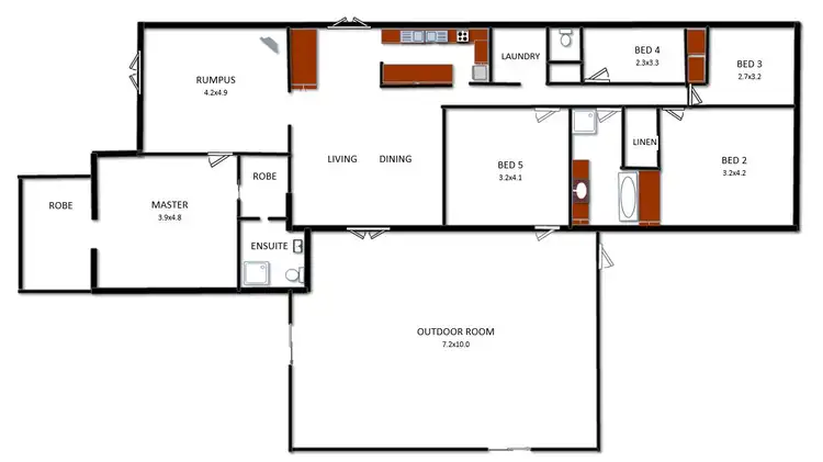 Floorplan of Homely house listing, Address available on request