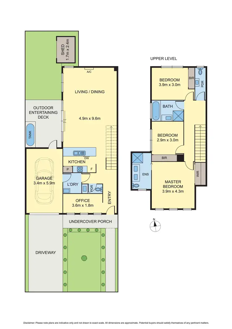 Floorplan of Homely townhouse listing, 1/48 Cresser Street, Altona North VIC 3025