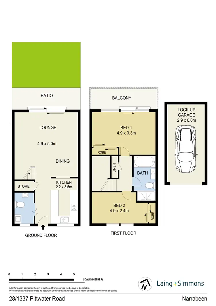 Floorplan of Homely townhouse listing, 28/1337 Pittwater Road, Narrabeen NSW 2101