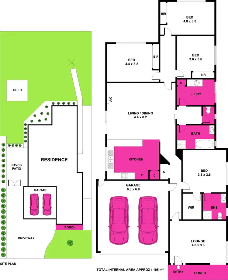 Floorplan of Homely house listing, 61 Meadenhall Drive, St Albans Park VIC 3219