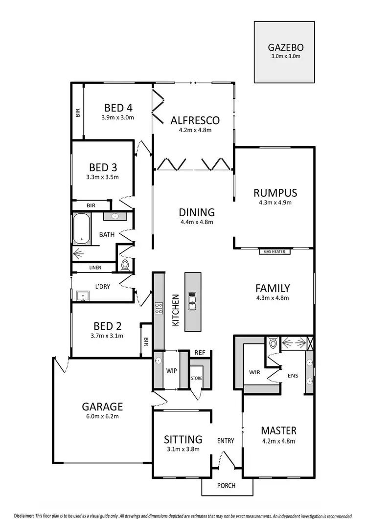 Floorplan of Homely house listing, 100 Windsor Boulevard, Derrimut VIC 3026