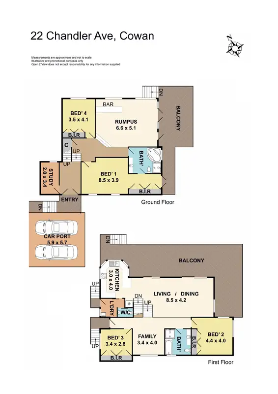 Floorplan of Homely house listing, 22 Chandler Avenue, Cowan NSW 2081
