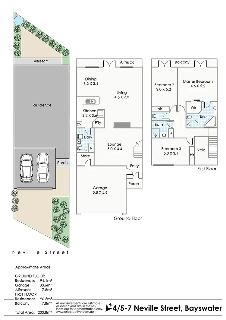 Floorplan of Homely townhouse listing, 4/5-7 Neville Street, Bayswater WA 6053